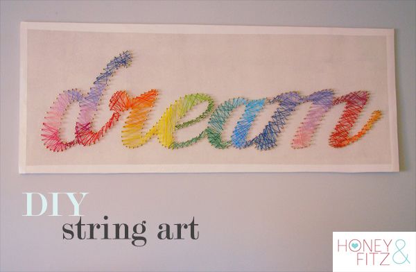 string art for a teenage girl's bedroom