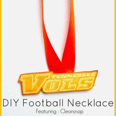 DIY Football Necklace Featuring : Clearsnap