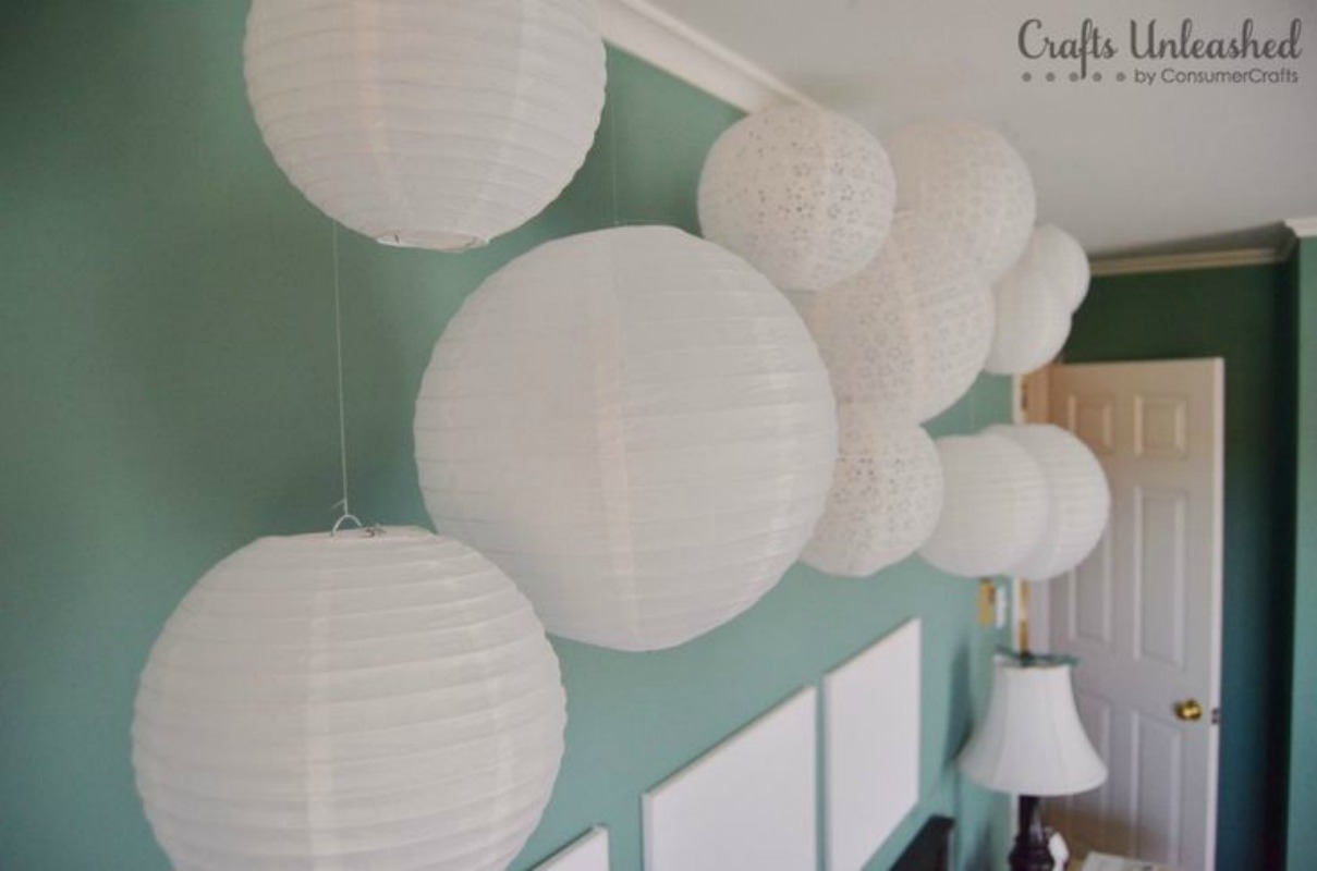 Christmas lanterns luminaries decorate head Paper Lanterns as Home Decor - A Little Craft In Your Day