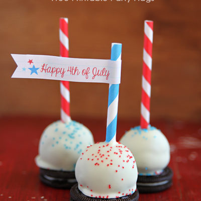 Oreo Cheesecake Pops with Free Party Printables thumbnail