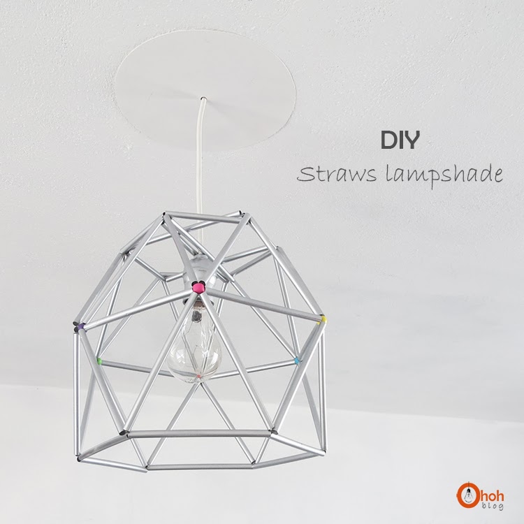 diy wire straw lamp 11