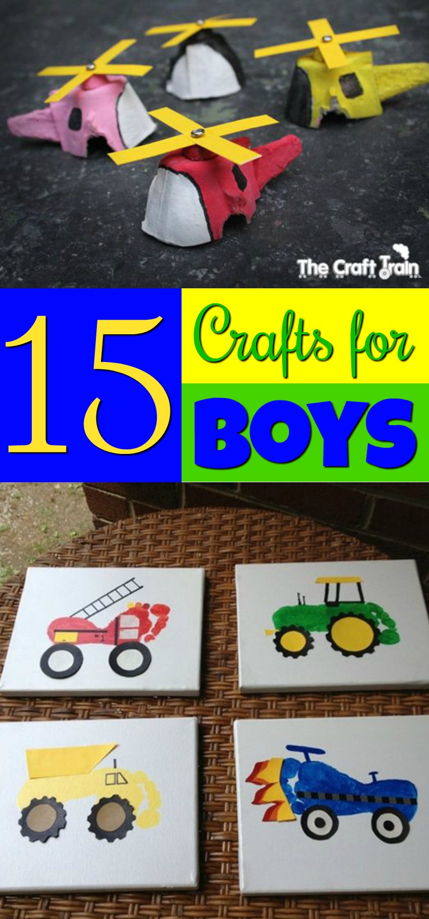 15 Crafts for Boys - A Little Craft In Your Day