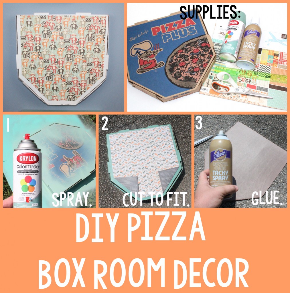 DIY Pizza Box Room Decor A Little Craft In Your Day