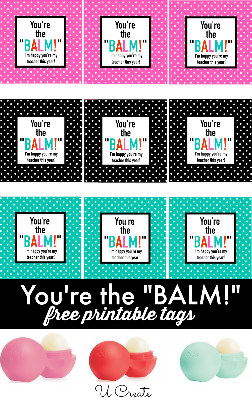 Free Printables: You #39 re the balm A Little Craft In Your Day