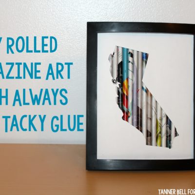 DIY Rolled Magazine Art with Always Ready Tacky Glue thumbnail