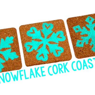 DIY Snowflake Cork Coasters thumbnail