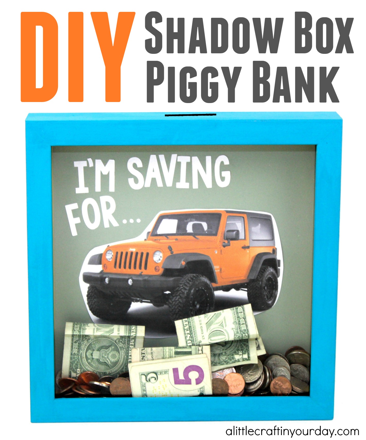 Shadow Box Piggy Bank A Little Craft In Your Day