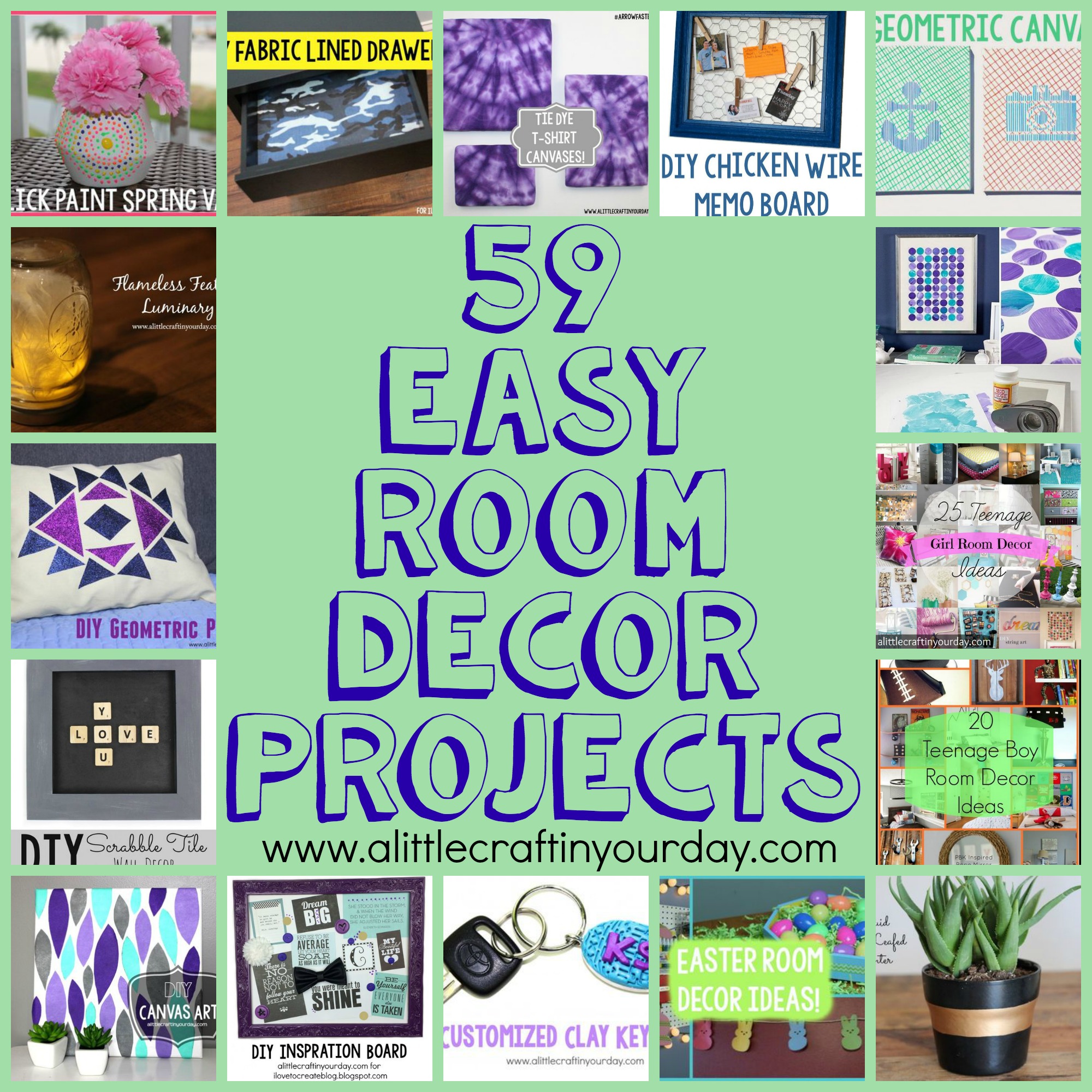 59 Easy Diy Room Decor Projects A Little Craft In Your Day