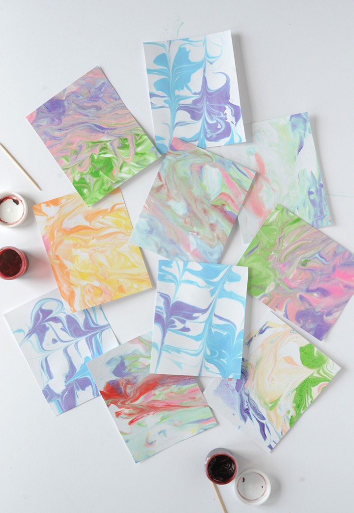 DIY Shaving Cream Marbled Paper A Little Craft In Your Day