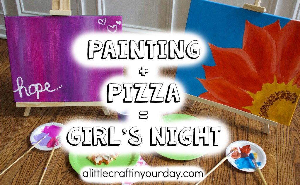 painting_+_pizza_=_girls's_night