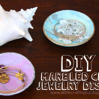 DIY Marble Clay Jewelry Dishes thumbnail