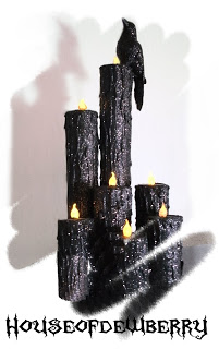 HouseofDewberry DIY Paper Towel Roll Halloween Candles