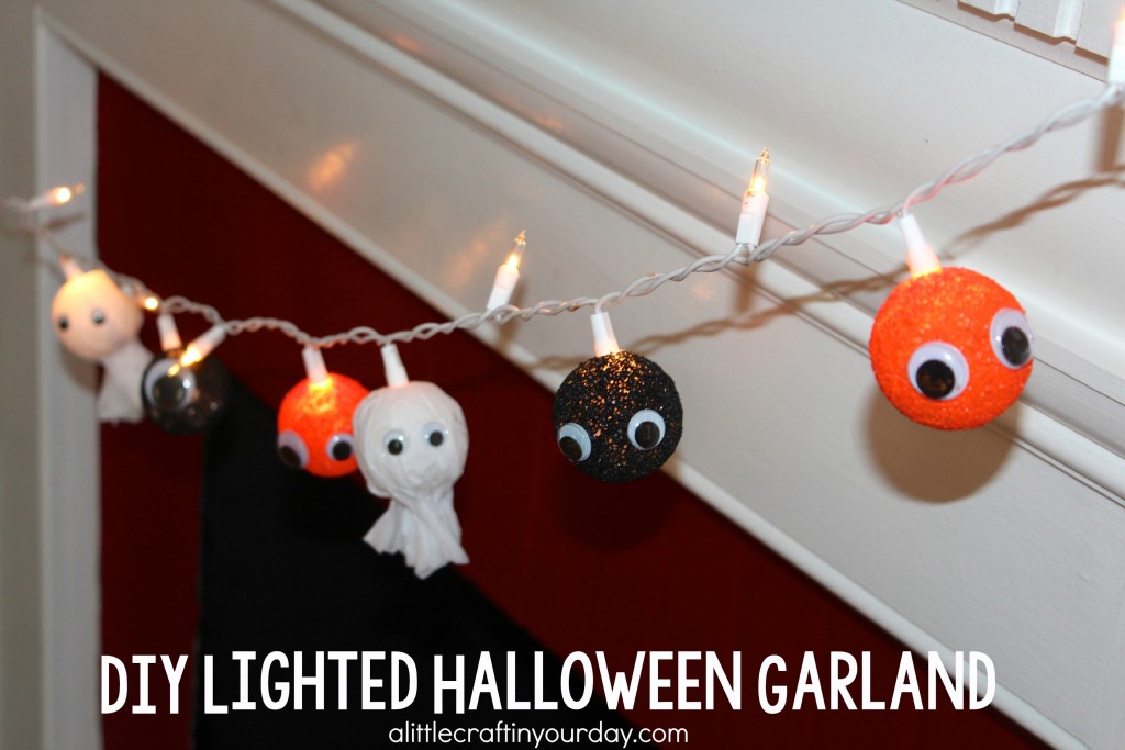 DIY Lighted Halloween Garland