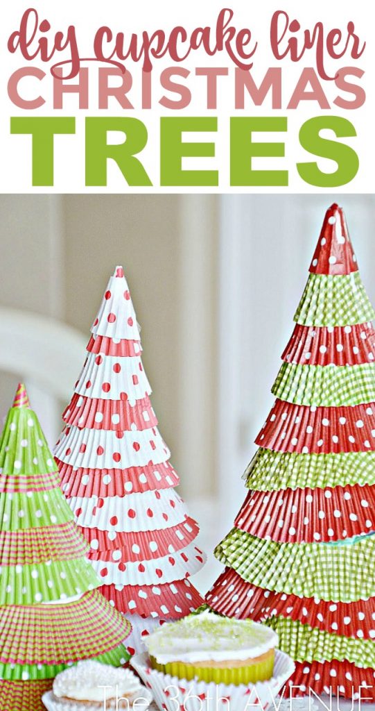 DIY Cupcake Liner Christmas Trees A Little Craft In Your Day