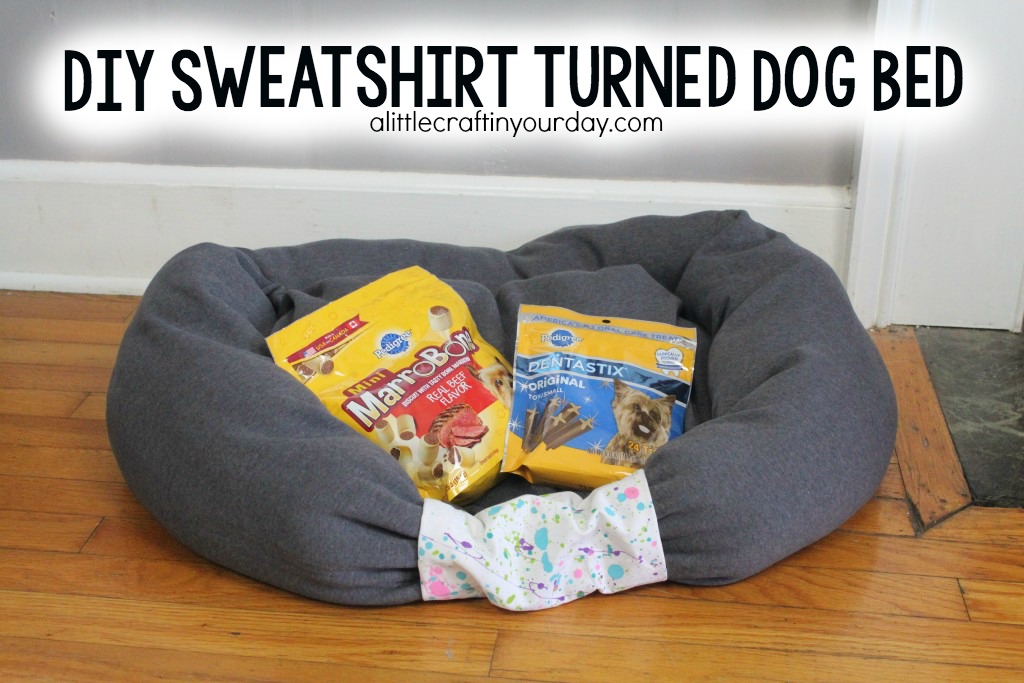 DIY Dog Bed From a Sweat Shirt A Little Craft In Your Day