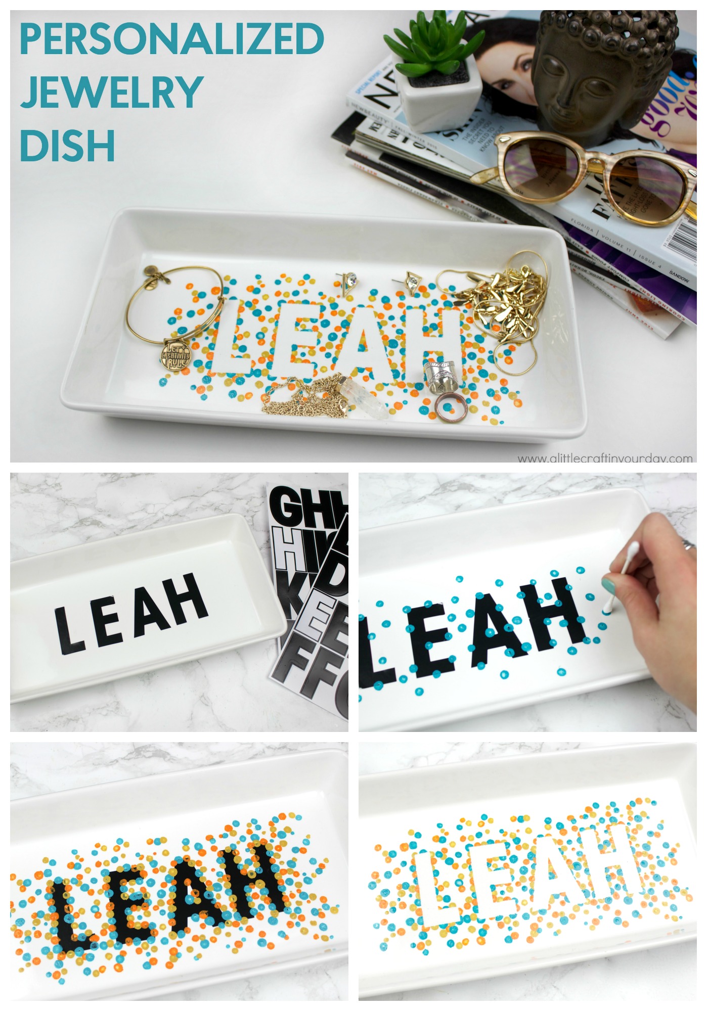 Personalized Jewelry Tray A Little Craft In Your Day