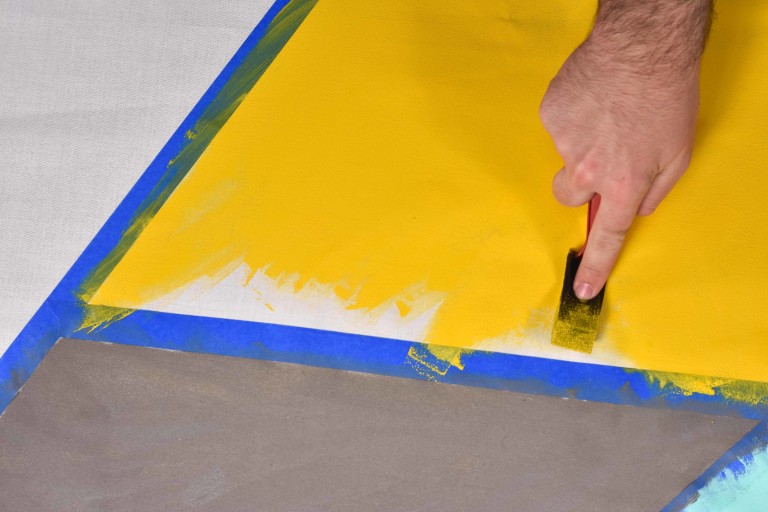 DIY Geometric Canvas Rug A Little Craft In Your Day