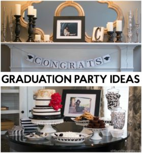 Black & White Graduation Party - A Little Craft In Your Day