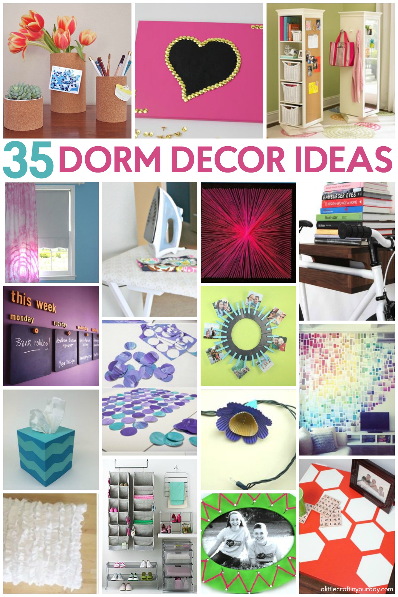 Amazing DIY Dorm Decor - A Little Craft In Your Day