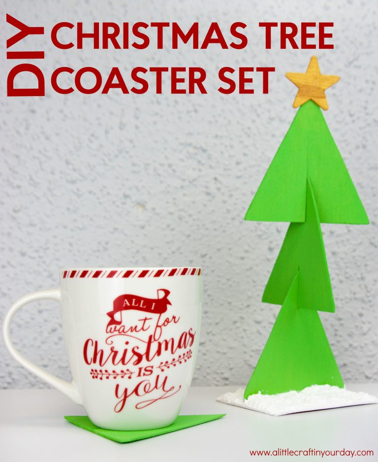 DIY Coaster Christmas Tree A Little Craft In Your Day