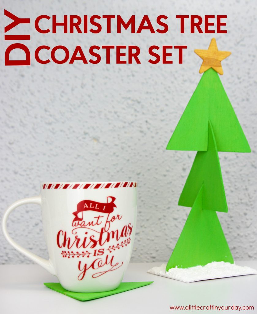 DIY Coaster Christmas Tree A Little Craft In Your Day