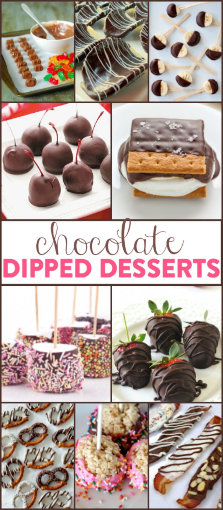 Chocolate Dipped Desserts - A Little Craft In Your Day