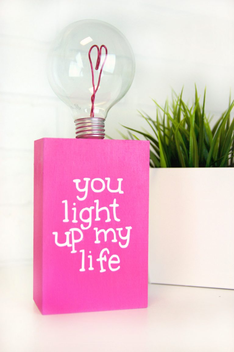 DIY Valentine's Day Lightbulb Gift - A Little Craft In Your Day