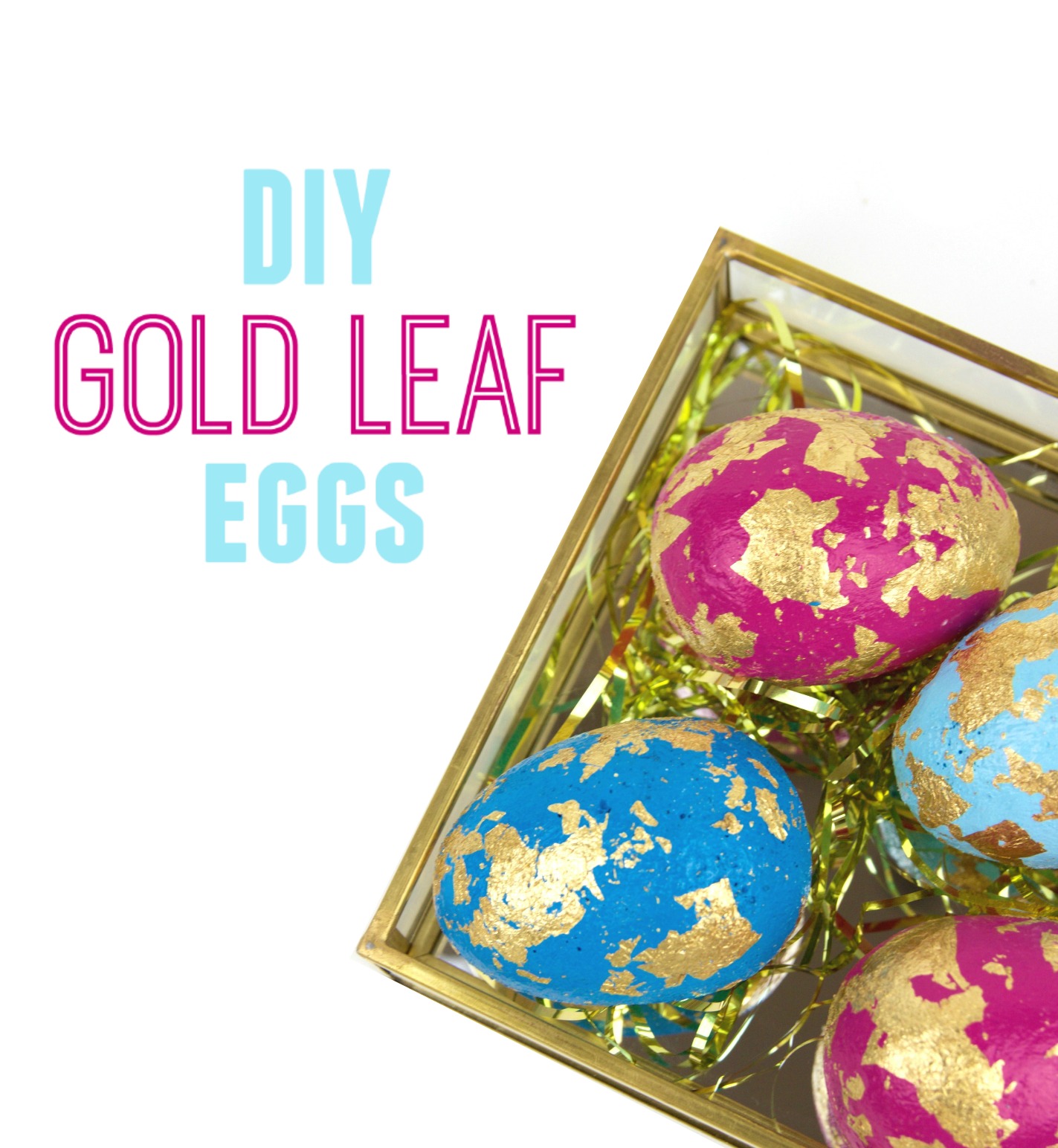 DIY Gold Leaf Easter Eggs A Little Craft In Your Day