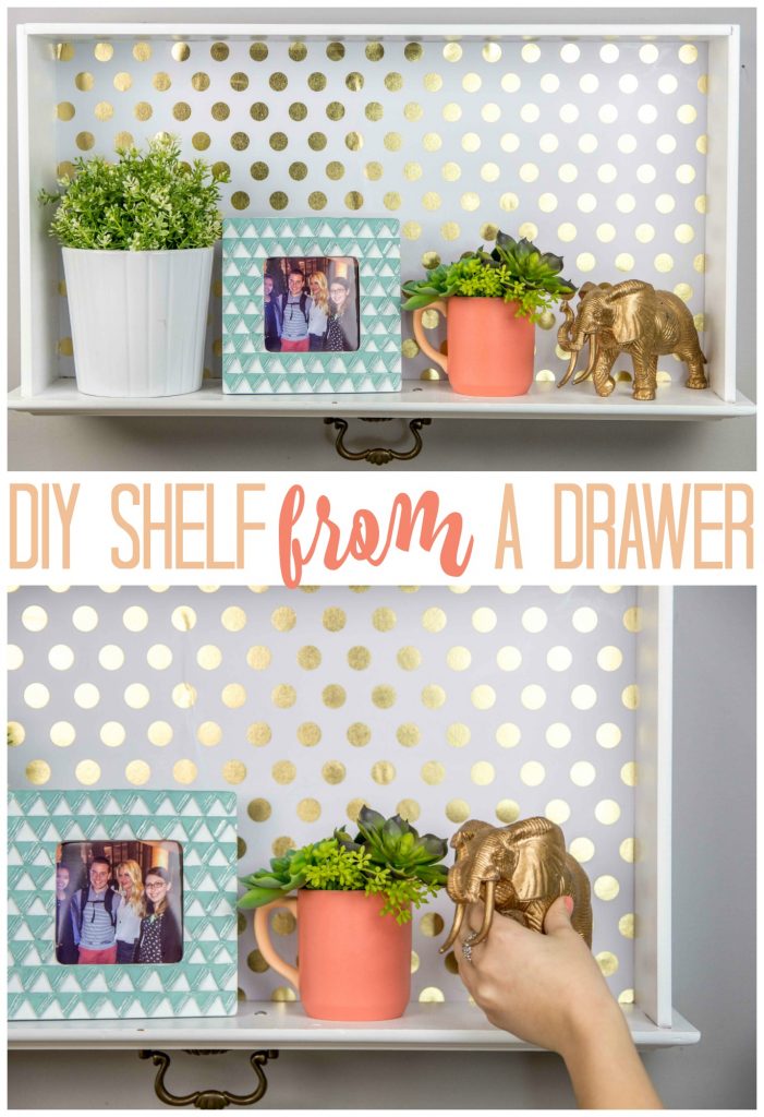 Diy Dresser Drawer Wall Shelf A Little Craft In Your Day