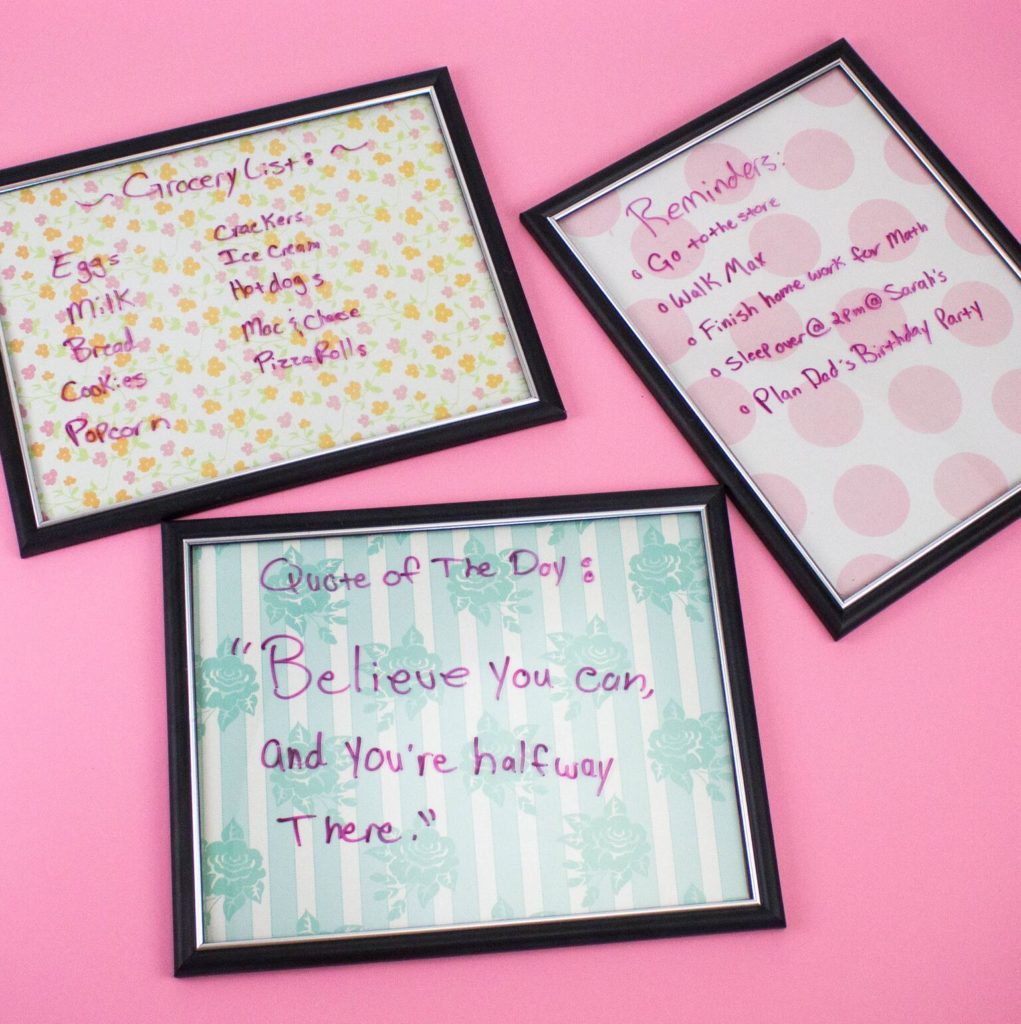 Easy DIY Dry Erase Boards A Little Craft In Your Day