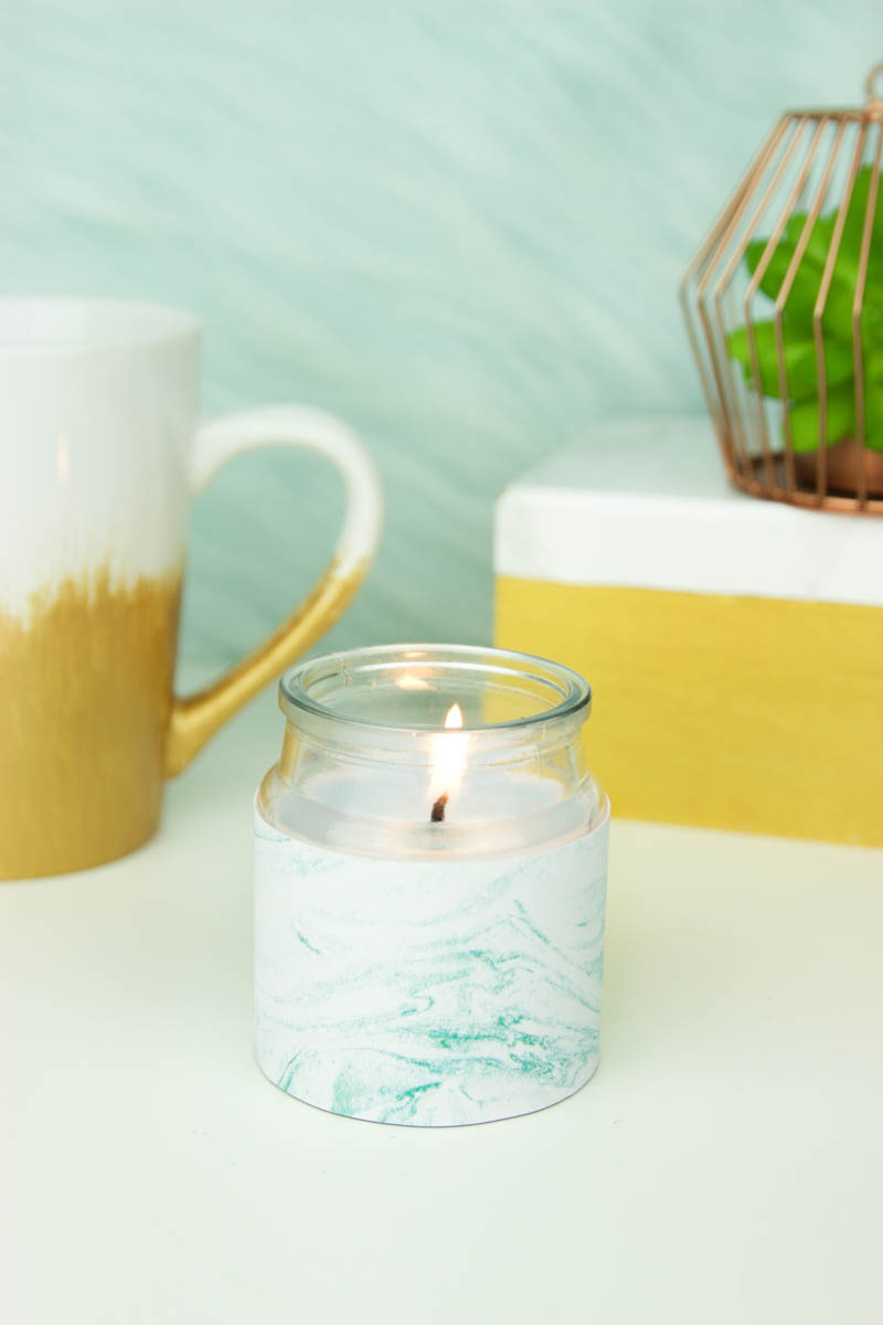 DIY Marble Candles Urban Outfitters Inspired A Little Craft In Your Day