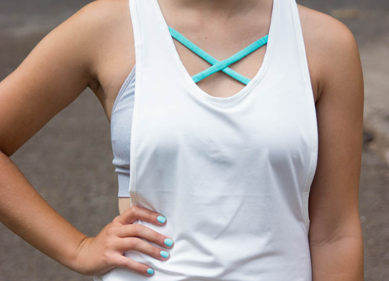 DIY Criss Cross Workout Shirt - A Little Craft In Your Day