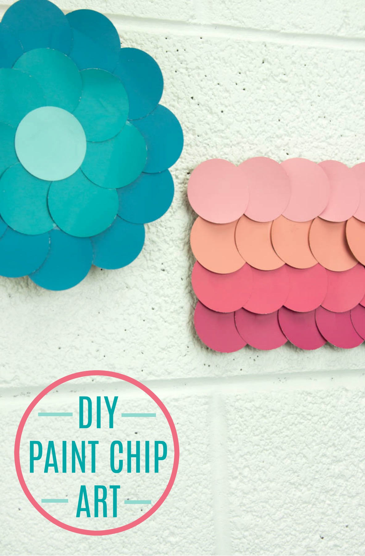 DIY Paint Chip Wall Art A Little Craft In Your Day   DIY Paint Chip Art 