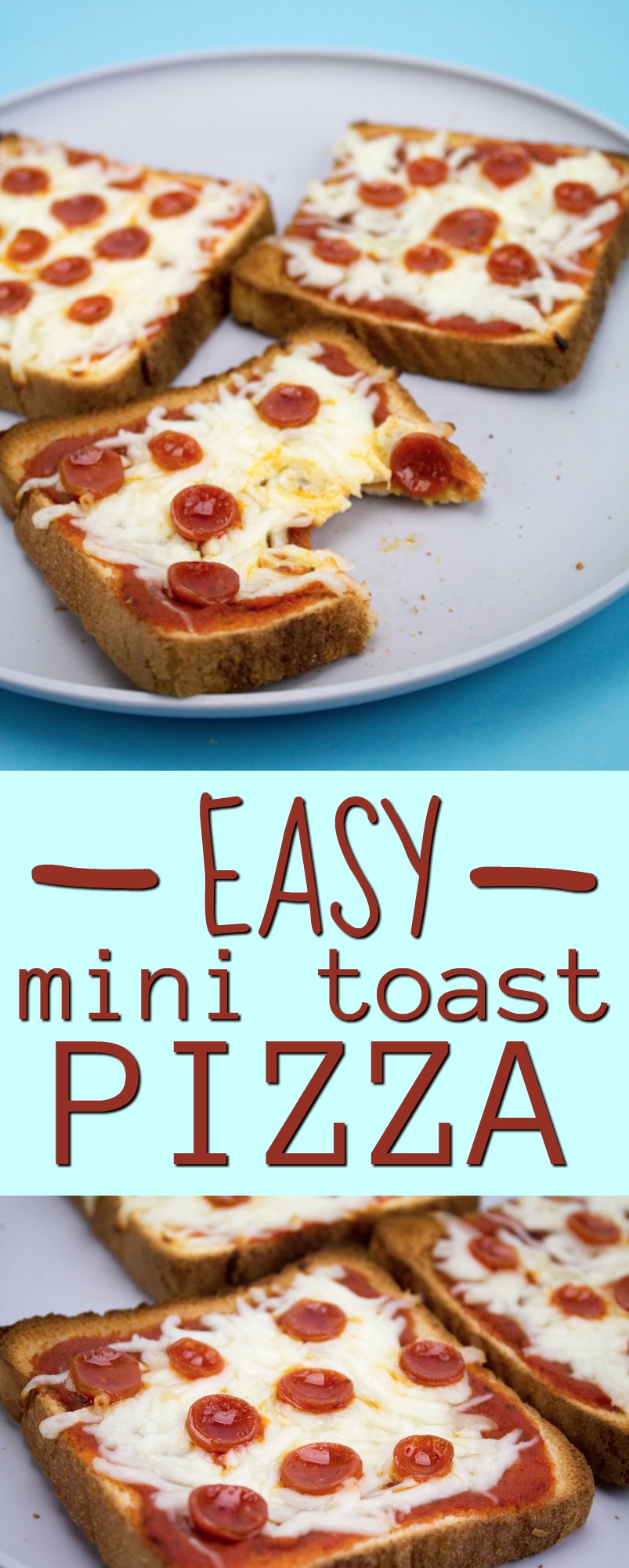 Easy Mini Toast Pizza - A Little Craft In Your Day
