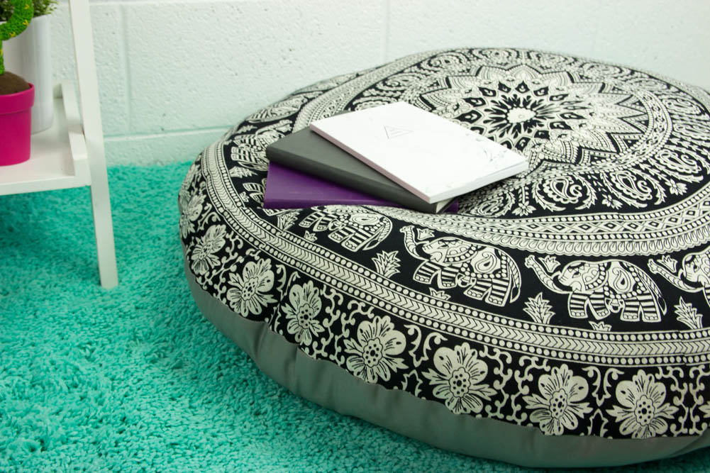 How to Sew a Floor Pillow out of a Tapestry