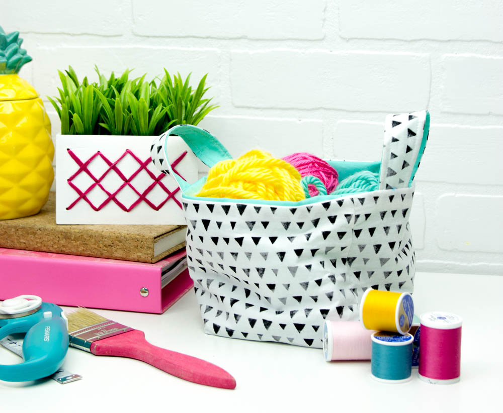 Cricut Maker Sewing Project: How to sew a Small Basket - A Little Craft ...