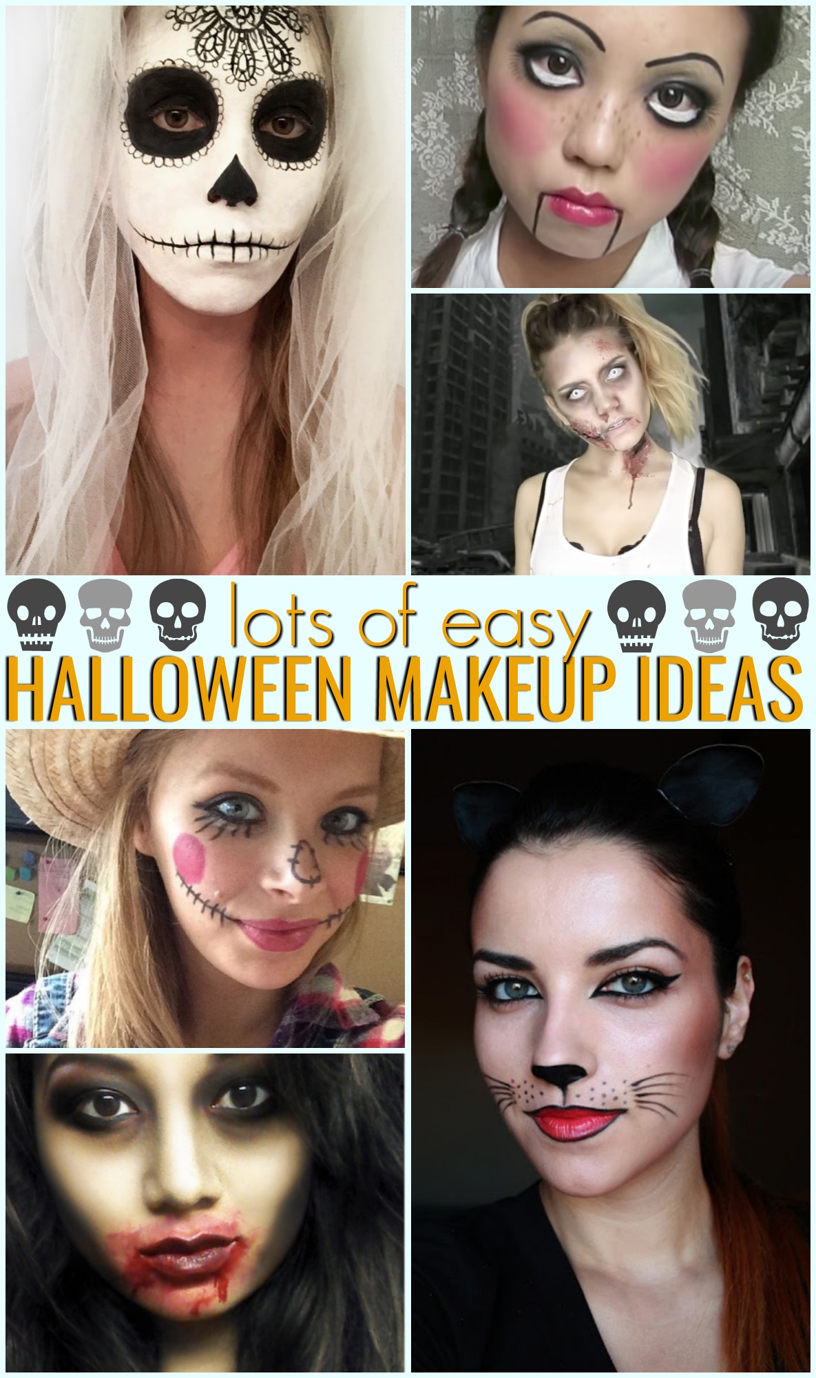 Easy Halloween Makeup Ideas - A Little Craft In Your Day