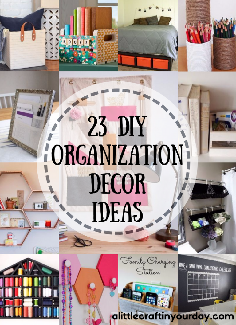 23 DIY Organization Decor Ideas - A Little Craft In Your Day