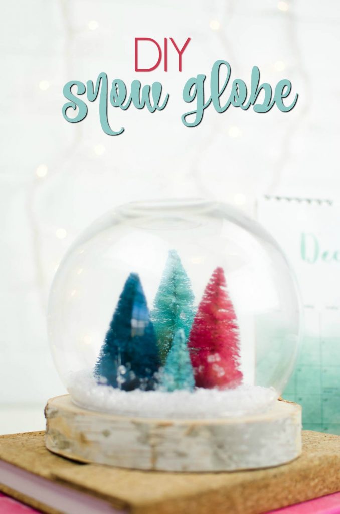DIY snow globe, non-traditional christmas, easy diy snow globe, fake snow globe, teen craft, christmas craft for teens 
