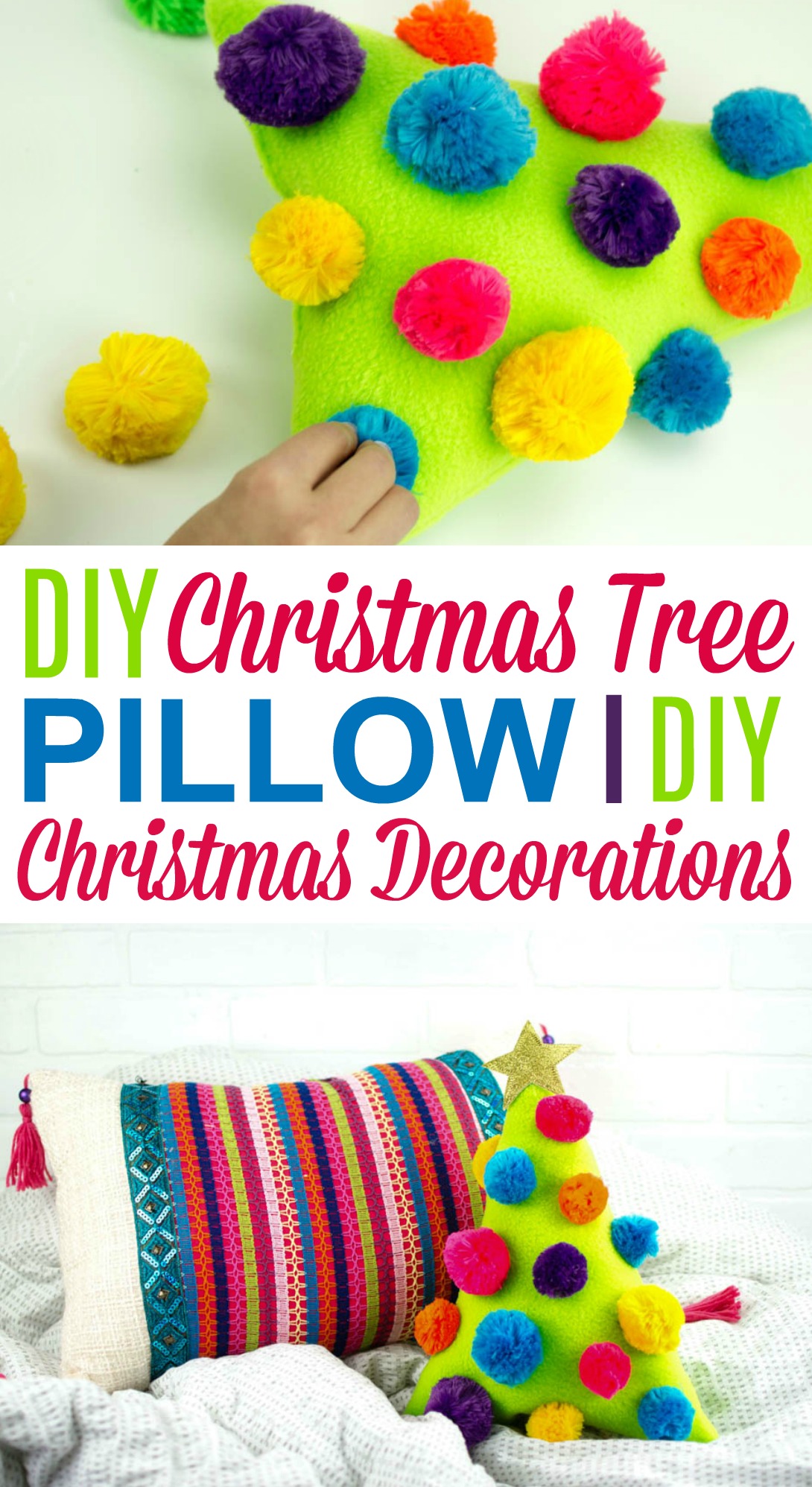 DIY Christmas Tree Pillow DIY Christmas Decorations A Little Craft In Your Day