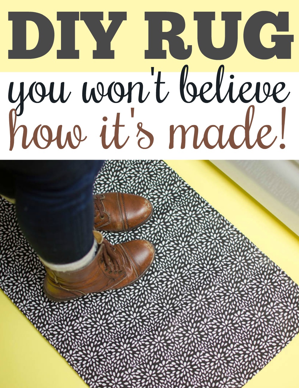 DIY Rug you won't believe how it's made! A Little Craft In Your Day