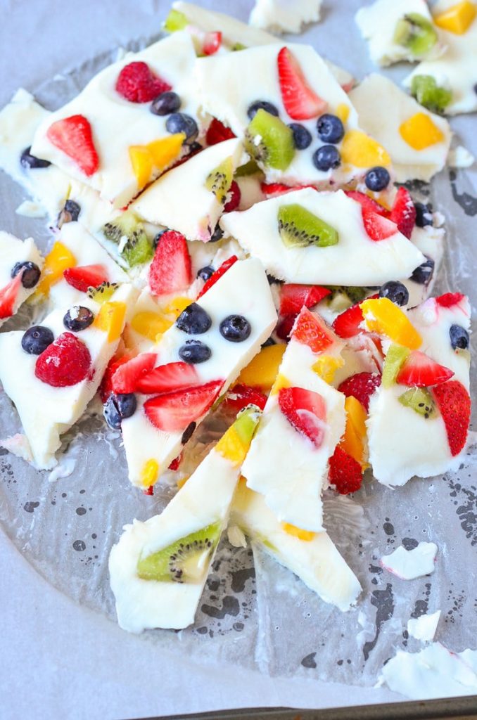Frozen Yogurt Fruit Bark Recipe