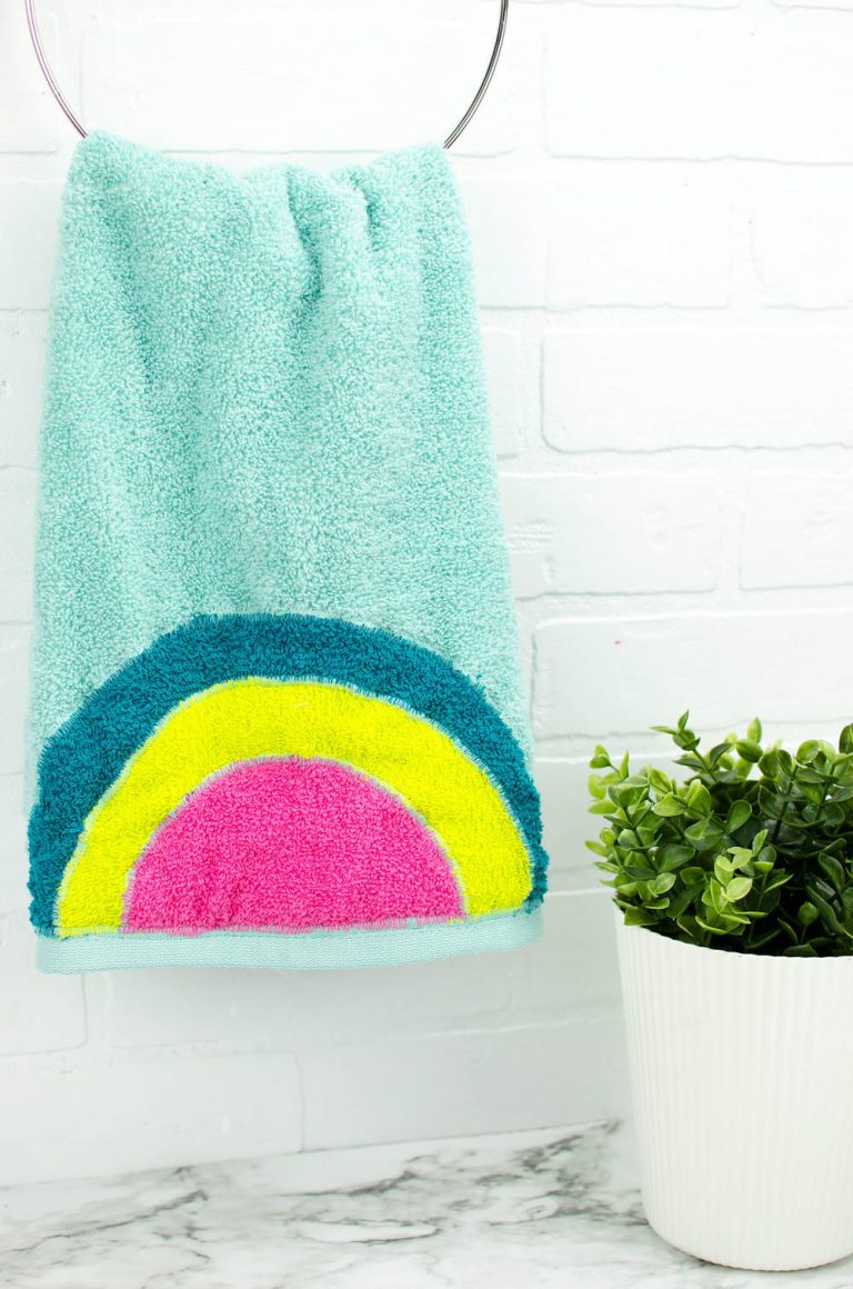 DIY Rainbow Towel A Little Craft In Your Day