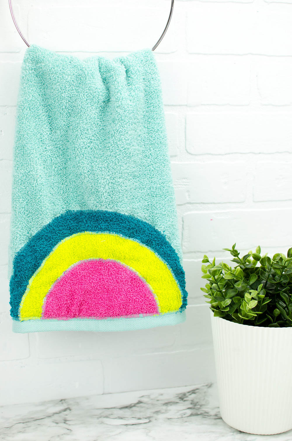 DIY Rainbow Towel A Little Craft In Your Day