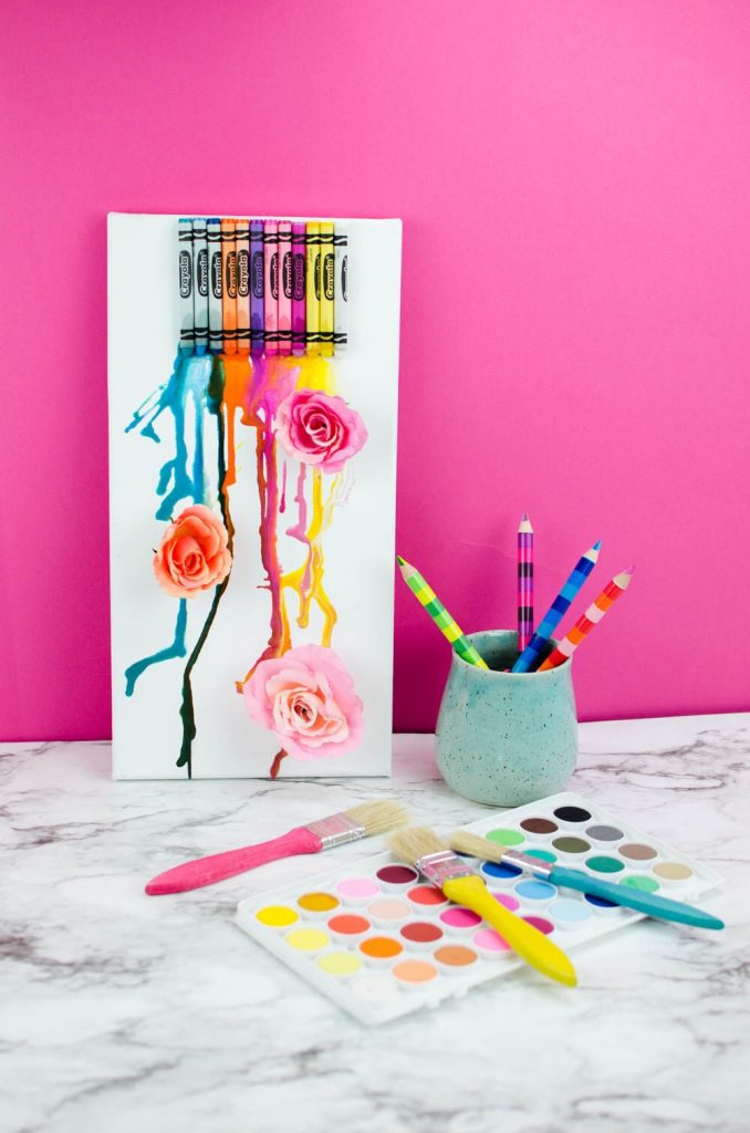 Melted Crayon Spring Bouquet