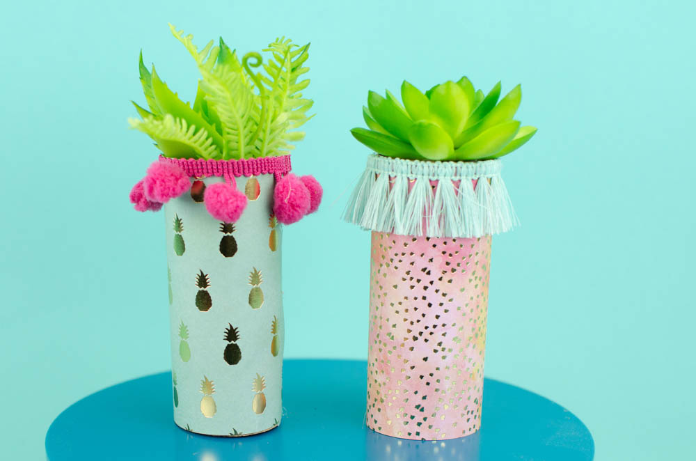 Trendy Toilet Paper Roll Craft Toilet Paper Roll Planters for Succulents