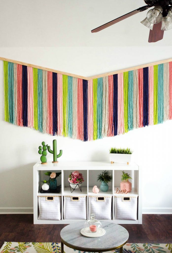 How To Make A Diy Yarn Wall Hanging A Little Craft In Your Day