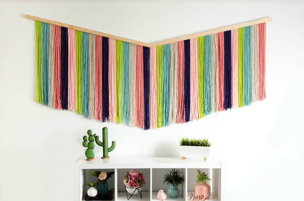 How To Make A Diy Yarn Wall Hanging A Little Craft In Your Day