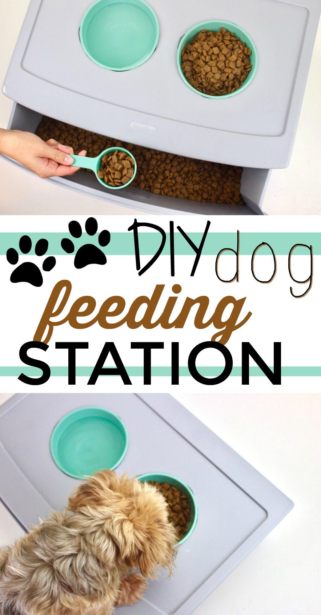 DIY Dog Feeding Station A Little Craft In Your Day