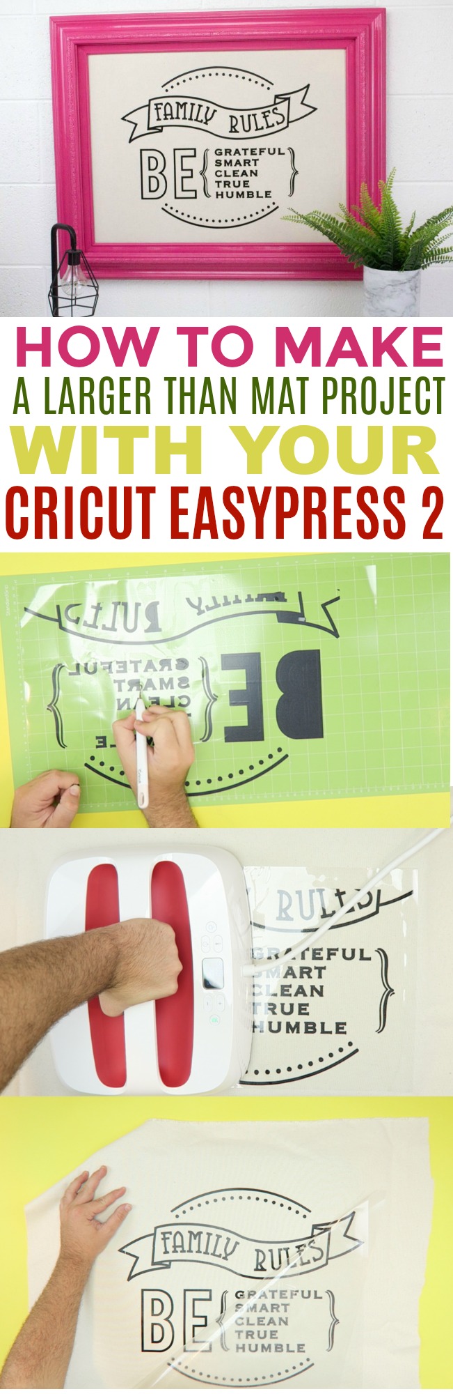 How To Make A Larger Than Mat Project With Your Cricut EasyPress 2 A